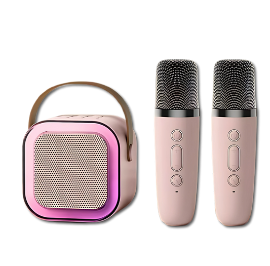 Karaokê Portátil VoicePro [Com 2 Microfone]
