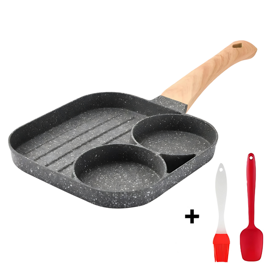 Frigideira Antiaderente Breakfast [Grátis Um Kit Talheres]
