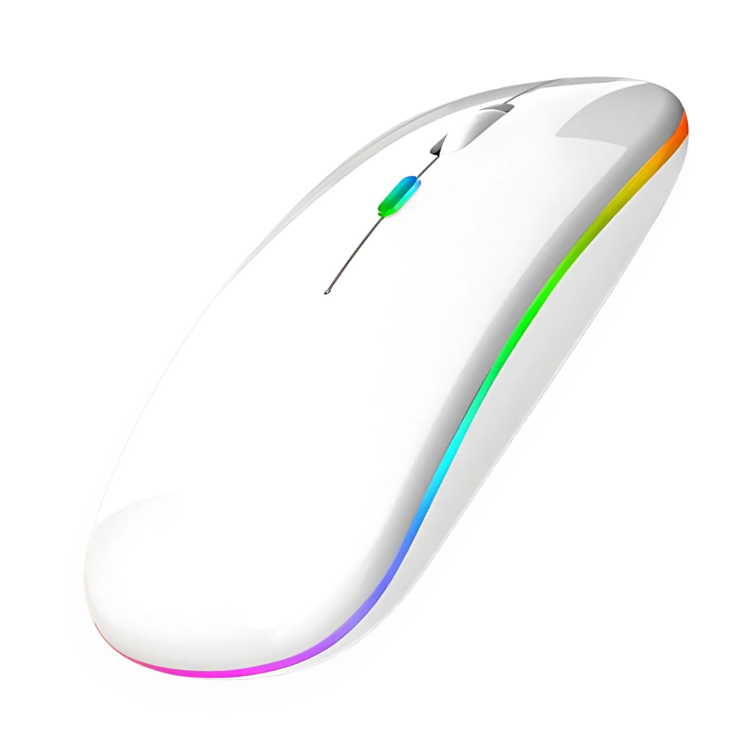 Mouse Sem Fio Wireless Recarregável RGB Gamer 1600dpi