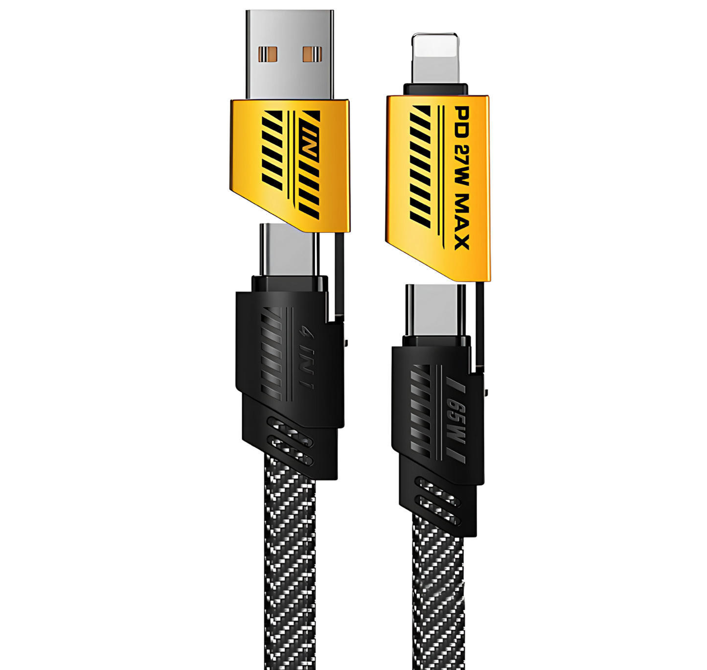Cabo Multifuncional 4 em 1 Multi USB  [Grátis Um Carregador 120w]