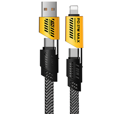 Cabo Multifuncional 4 em 1 Multi USB  [Grátis Um Carregador 120w]