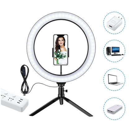 Ring Light Tripé de Mesa Support