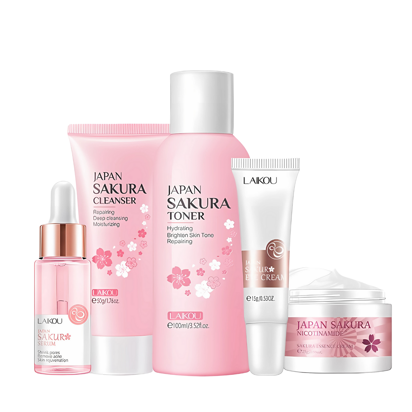 Kit Skin Care Facial Sakura [Kit com 5 Produtos]