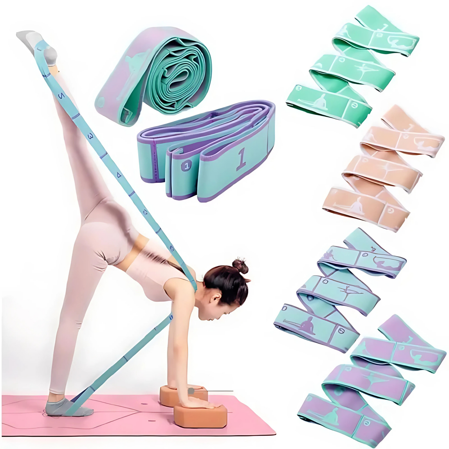 Faixa de Resistência para Exercícios e Alongamento [Compre 1 e Leve 2]