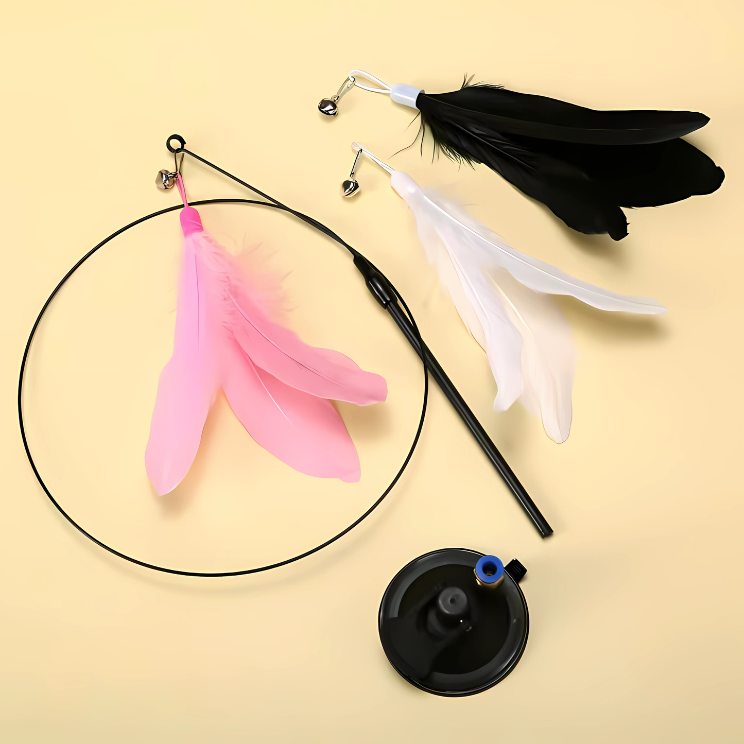 Brinquedo Interativo Pena para Gatos Hands Free [Compre 1 e Leve 2]