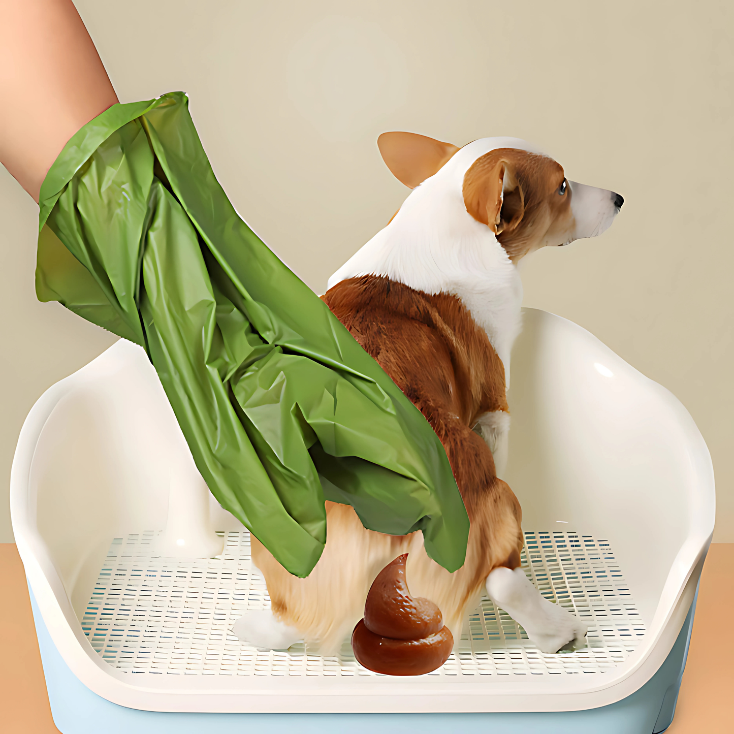 Kit Higiênico 2 Em 1 Cata Caca EcoBag [Com Lanterna Embutida]