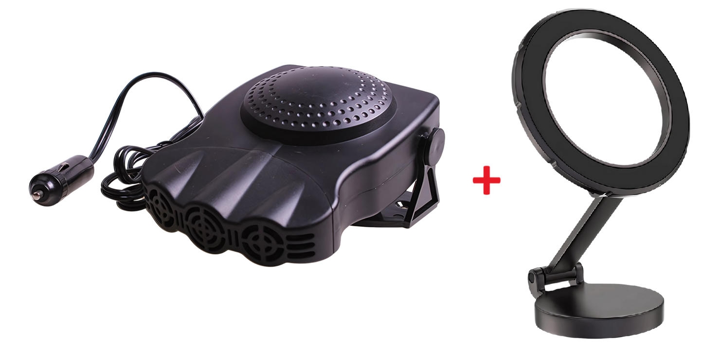 Aquecedor de Carro Hot Air [Birnde Suporte Celular Prata ou Preto]