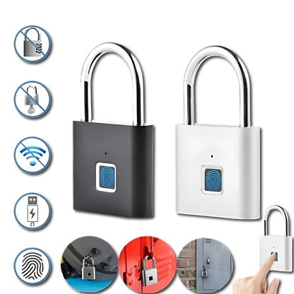 Cadeado de Impressão Digital Inteligente BioLock