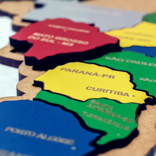 Quebra-Cabeça Educativo Brasil Map Puzzle