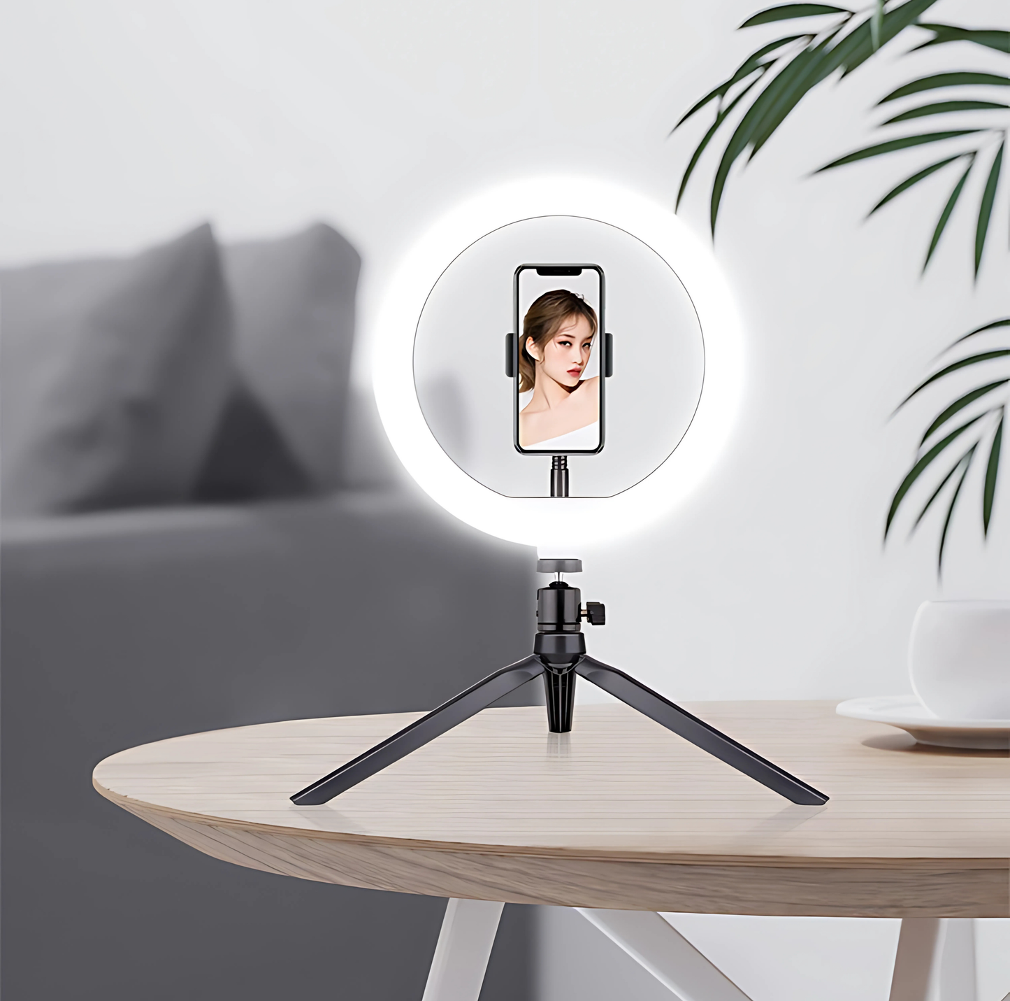 Ring Light Tripé de Mesa Support