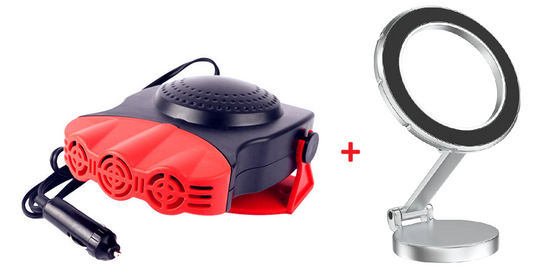 Aquecedor de Carro Hot Air [Birnde Suporte Celular Prata ou Preto]