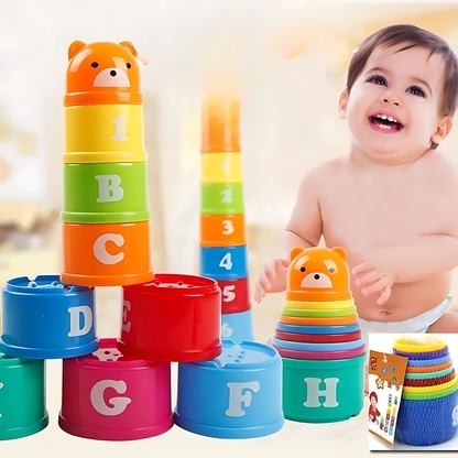 Kit Brinquedo Educativo de Empilhar Kids