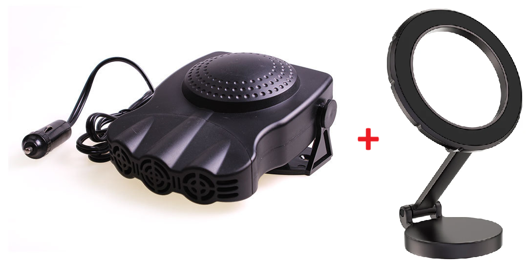 Aquecedor de Carro Hot Air [Birnde Suporte Celular Prata ou Preto]