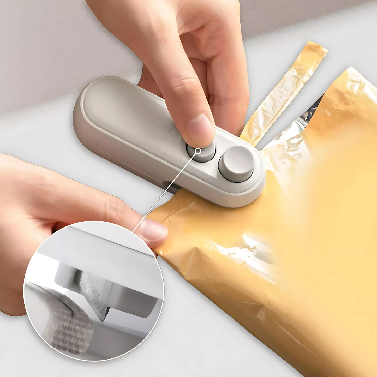 Seladora Portátil 2 em 1 Snacks Sealer [Compre 2 e Leve 3]