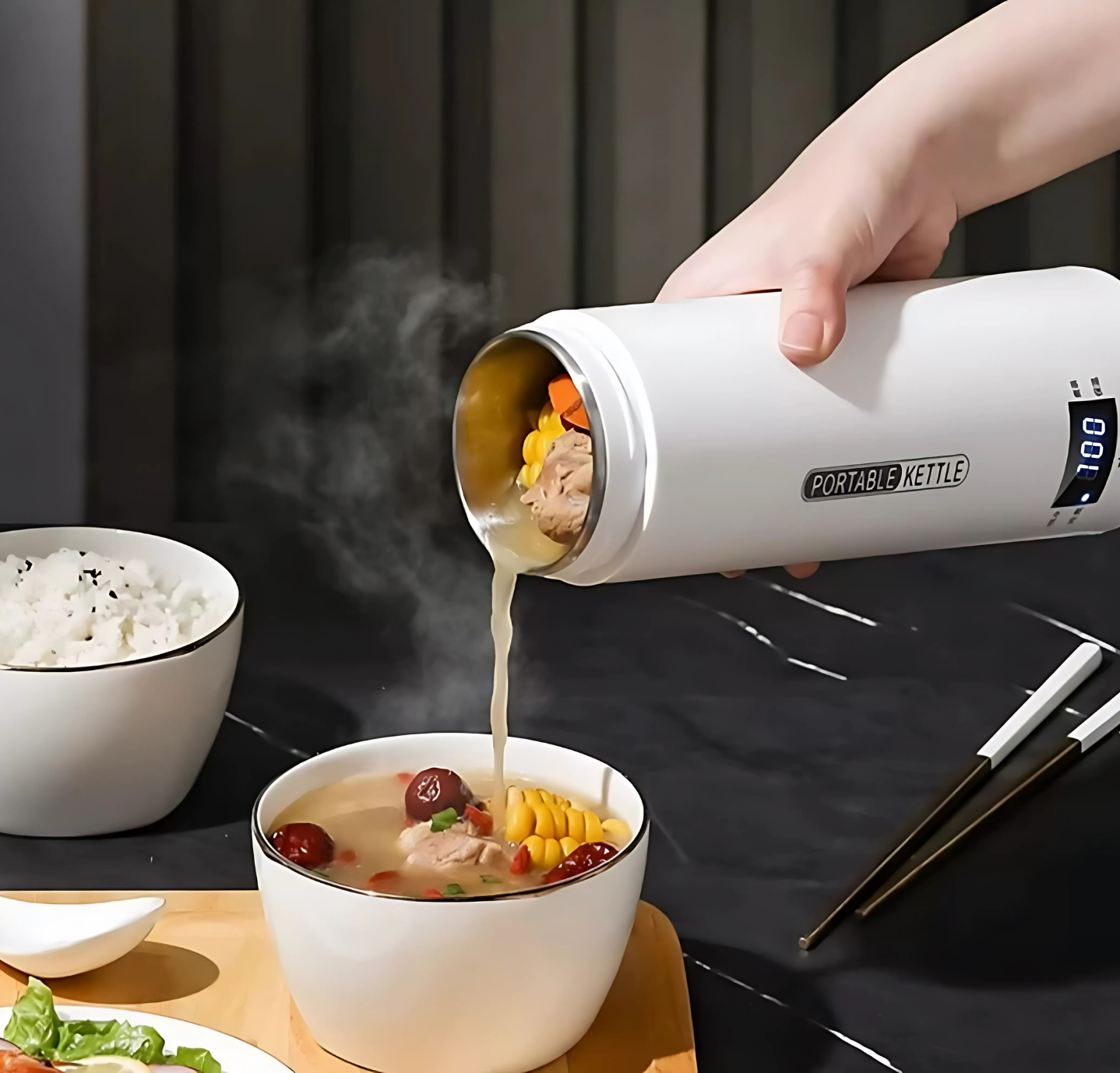 Garrafa Térmica e Elétrica Portable Kettle