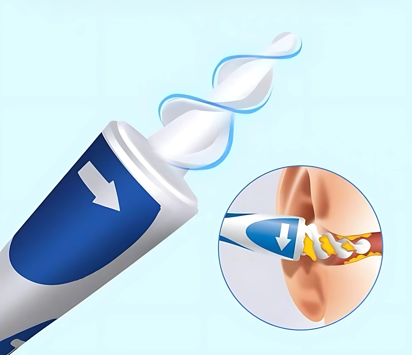 Limpador de Ouvido EarClean [Grátis Kit Com 16 Unidades de Silicone]