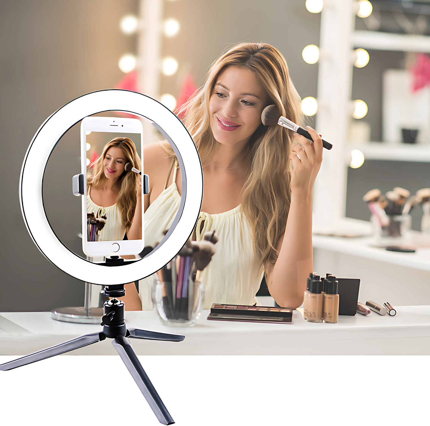 Ring Light Tripé de Mesa Support