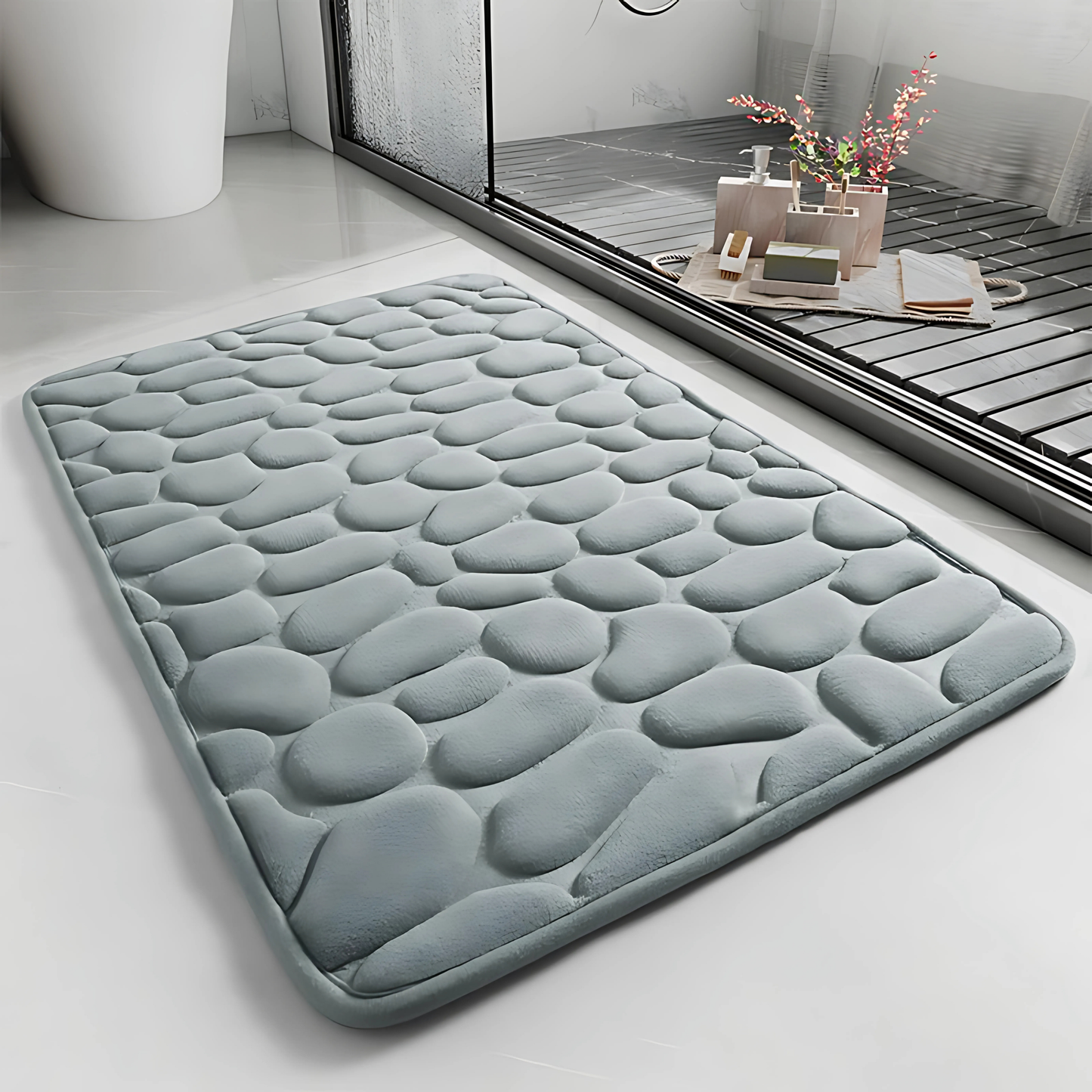 Tapete para Banheiro Antiderrapante 3D AquaGard [Compre 1 e Leve 2]