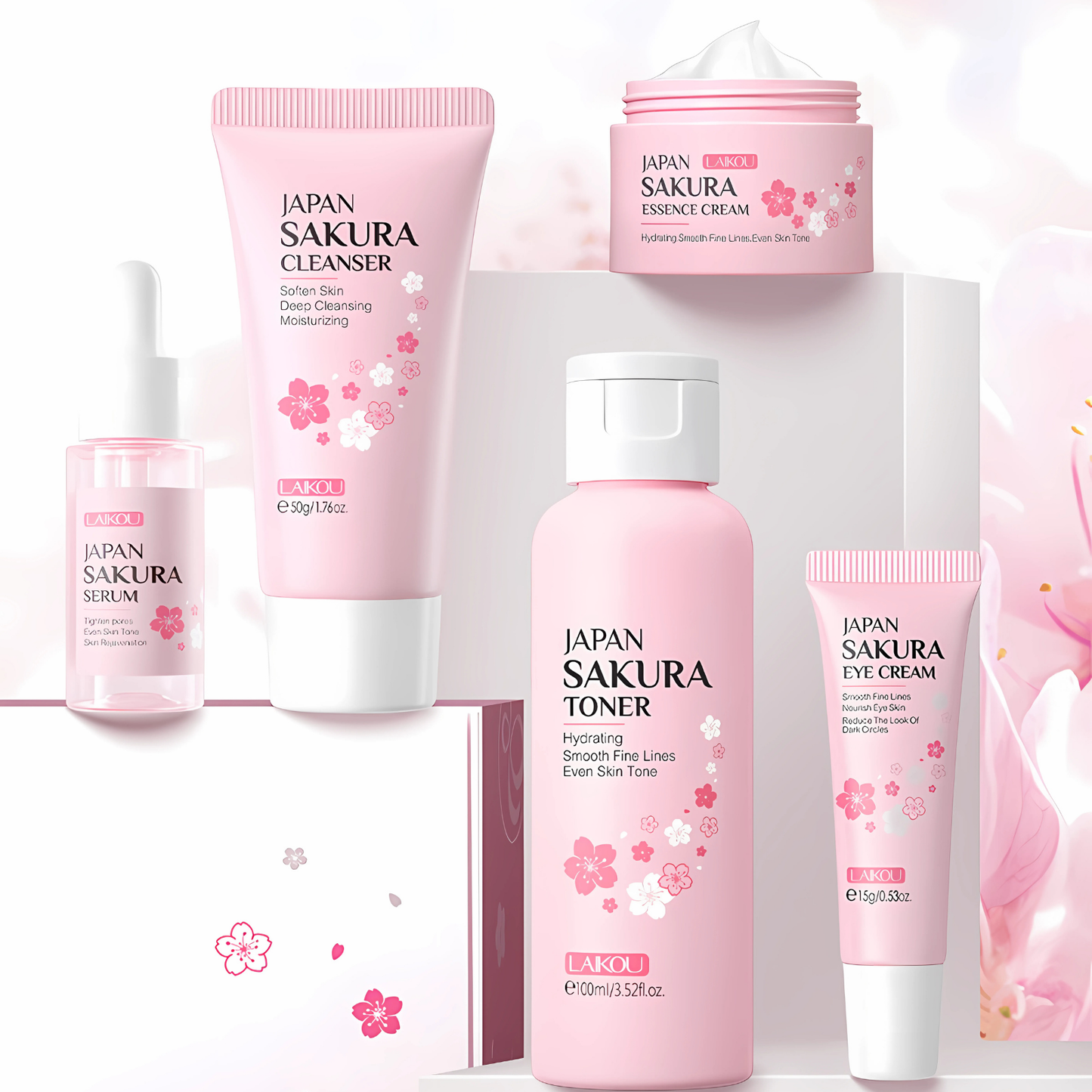 Kit Skin Care Facial Sakura [Kit com 5 Produtos]