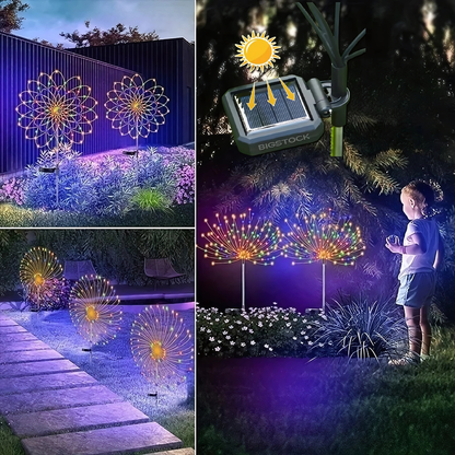 Luzes Solares Fogos de Artifício Fireworks