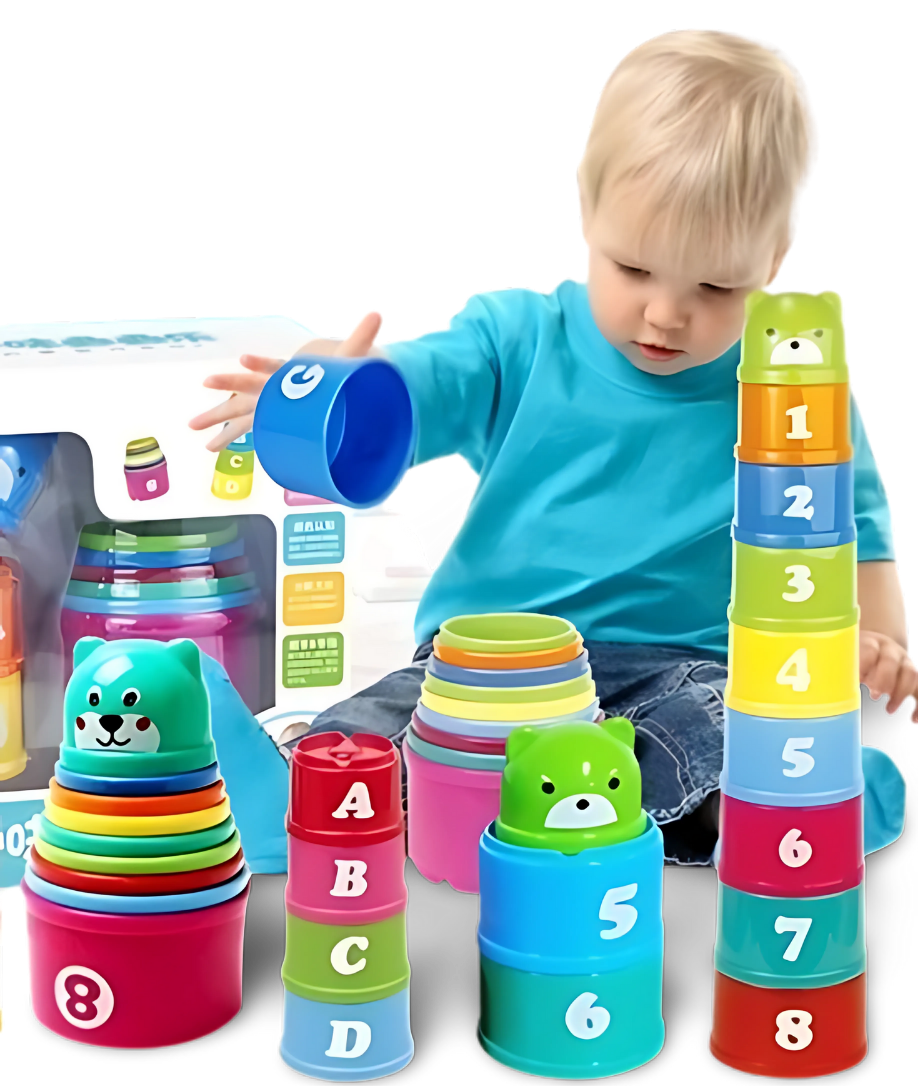 Kit Brinquedo Educativo de Empilhar Kids
