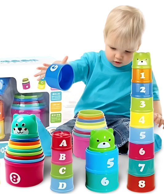Kit Brinquedo Educativo de Empilhar Kids