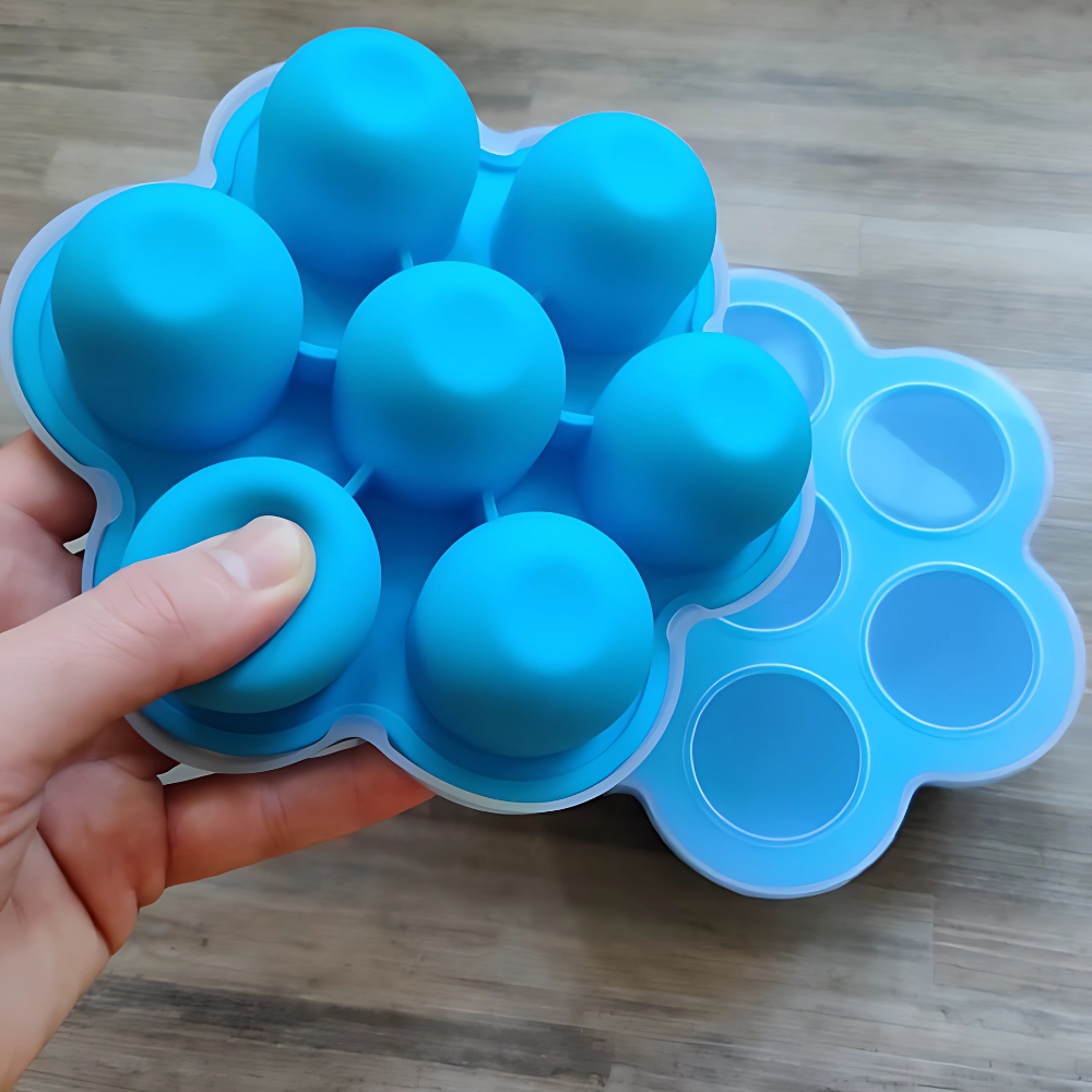 Forma de Silicone para Armazenamento de Alimentos para Bebês