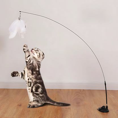 Brinquedo Interativo Pena para Gatos Hands Free [Compre 1 e Leve 2]