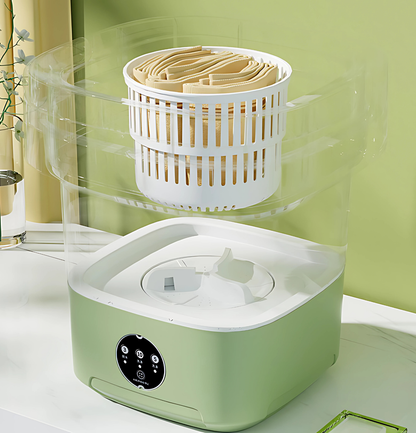 Mini Máquina de Lavar Portátil e Dobrável Washes Easily