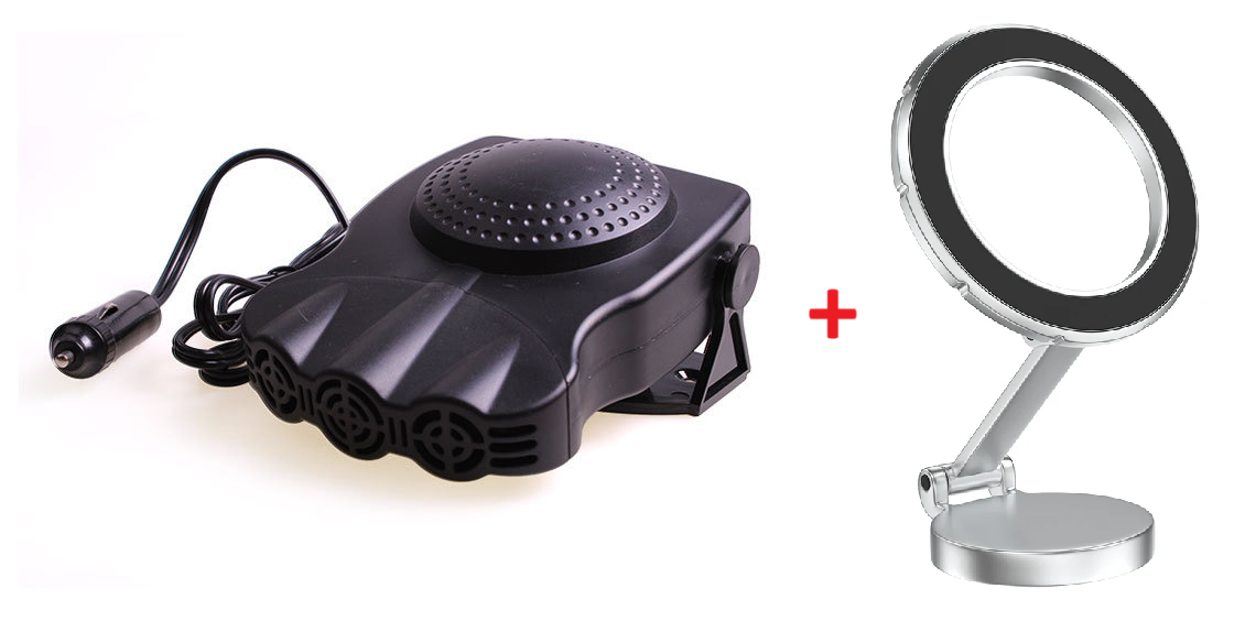 Aquecedor de Carro Hot Air [Birnde Suporte Celular Prata ou Preto]