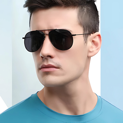 Óculos de Sol Antireflexo com Lentes Polarizadas UV400 [Tipo Top Gun]