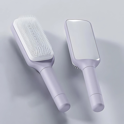 Escova de Cabelo Autolimpante Retátil Massager [Compre 1 e Leve 2]