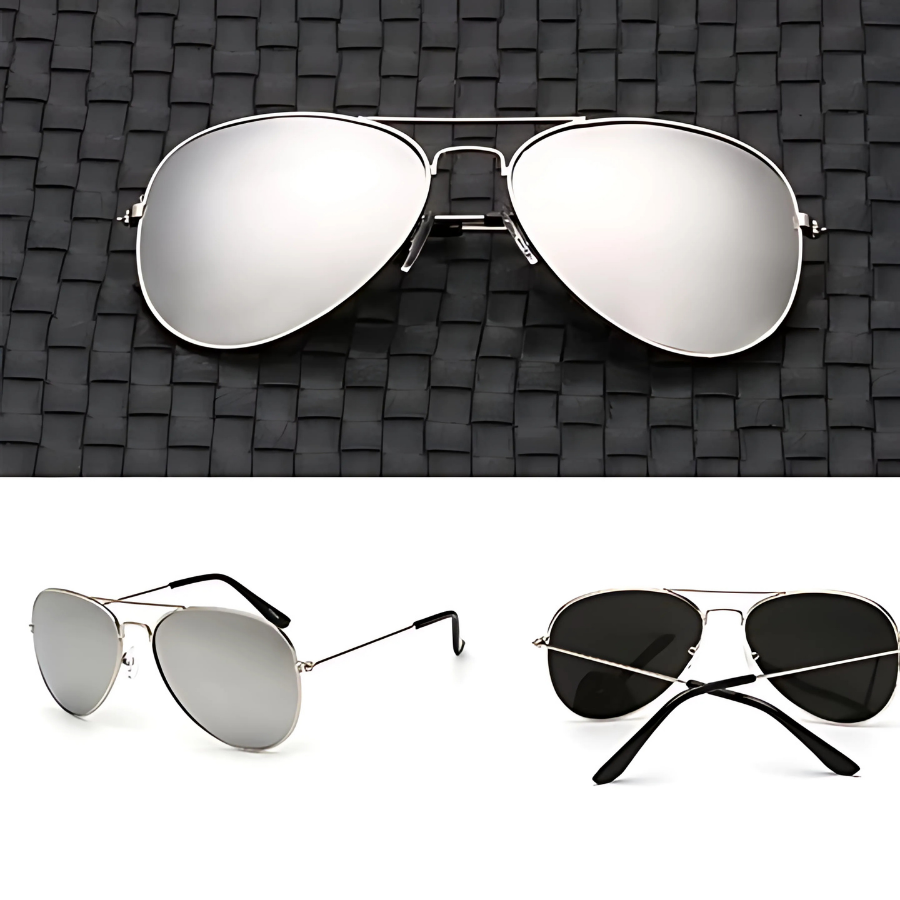Óculos de Sol Antireflexo com Lentes Polarizadas UV400 [Tipo Top Gun]