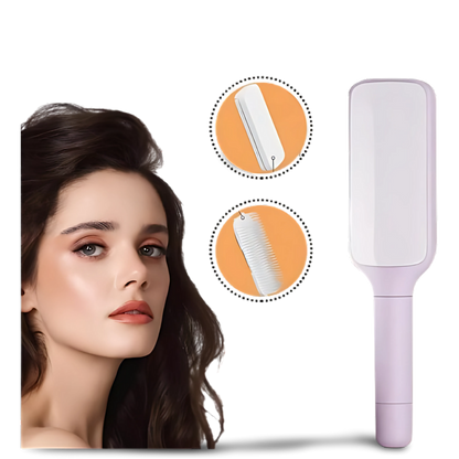 Escova de Cabelo Autolimpante Retátil Massager [Compre 1 e Leve 2]