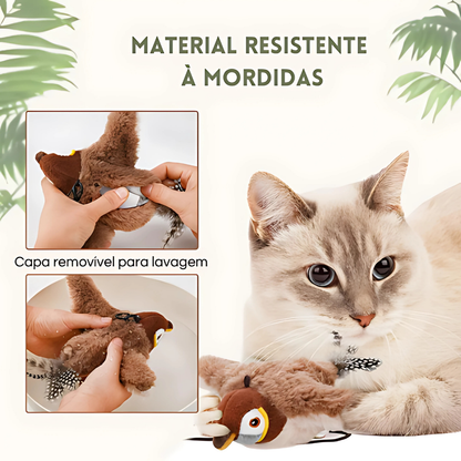 Pássaro Interativo Recarregável Cat Toy