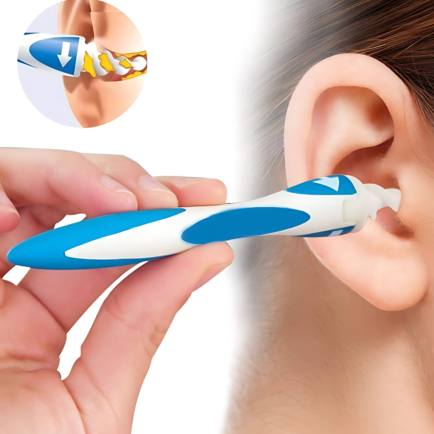 Limpador de Ouvido EarClean [Grátis Kit Com 16 Unidades de Silicone]