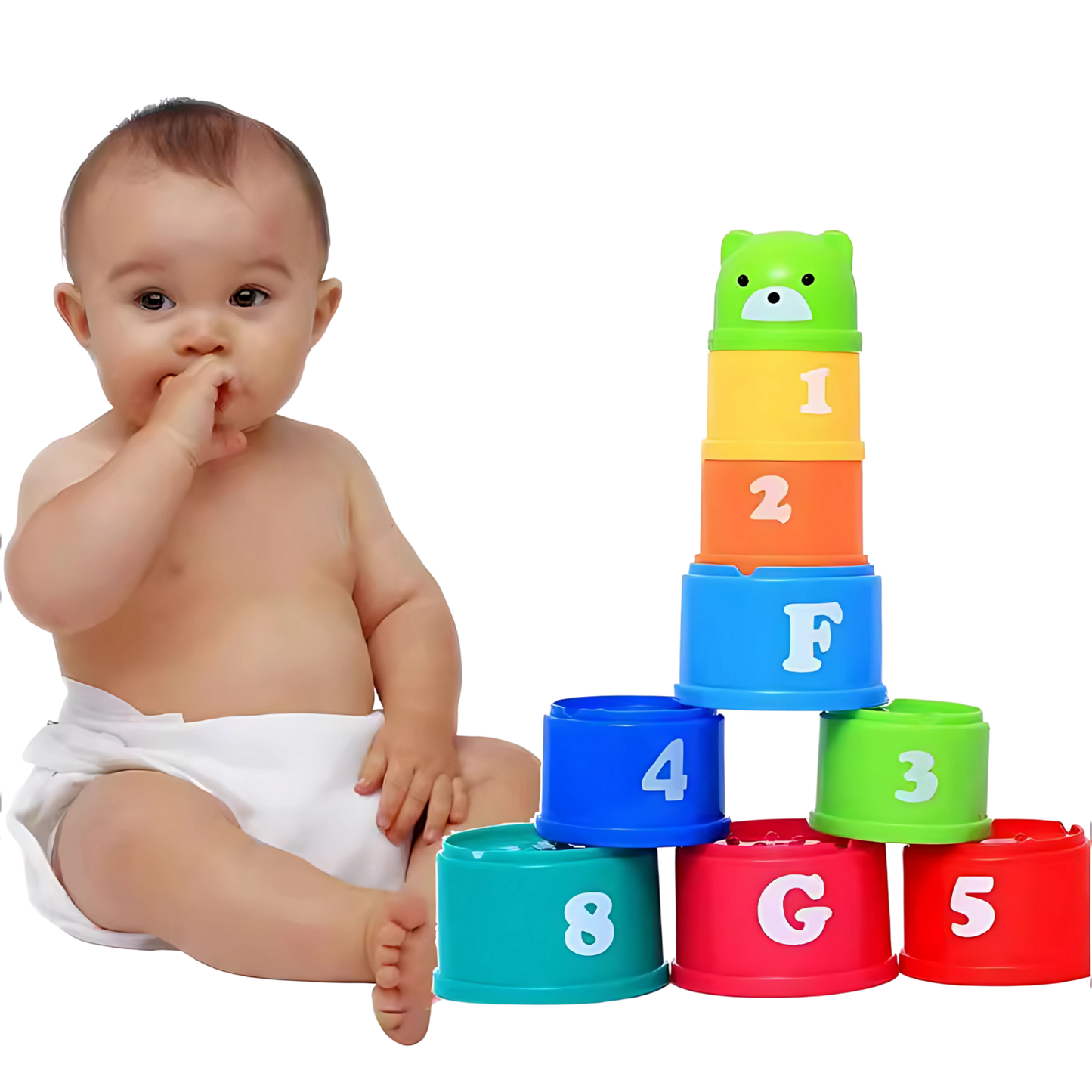 Kit Brinquedo Educativo de Empilhar Kids