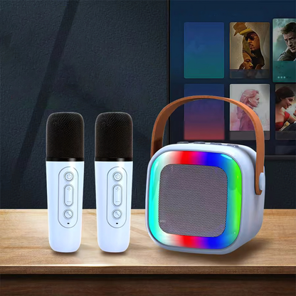 Karaokê Portátil VoicePro [Com 2 Microfone]
