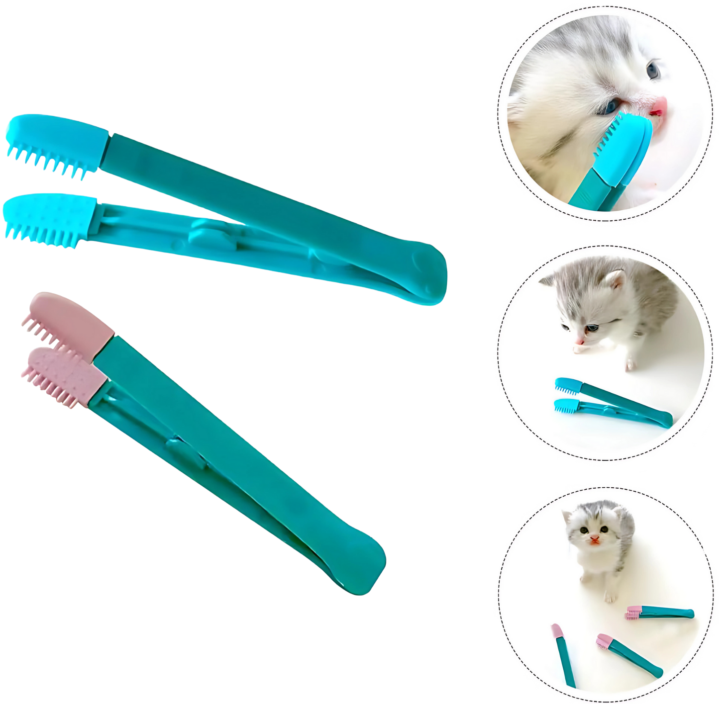 Escova de limpeza de Olhos para Animais Stain Remove [Compre 2 Leve 3]