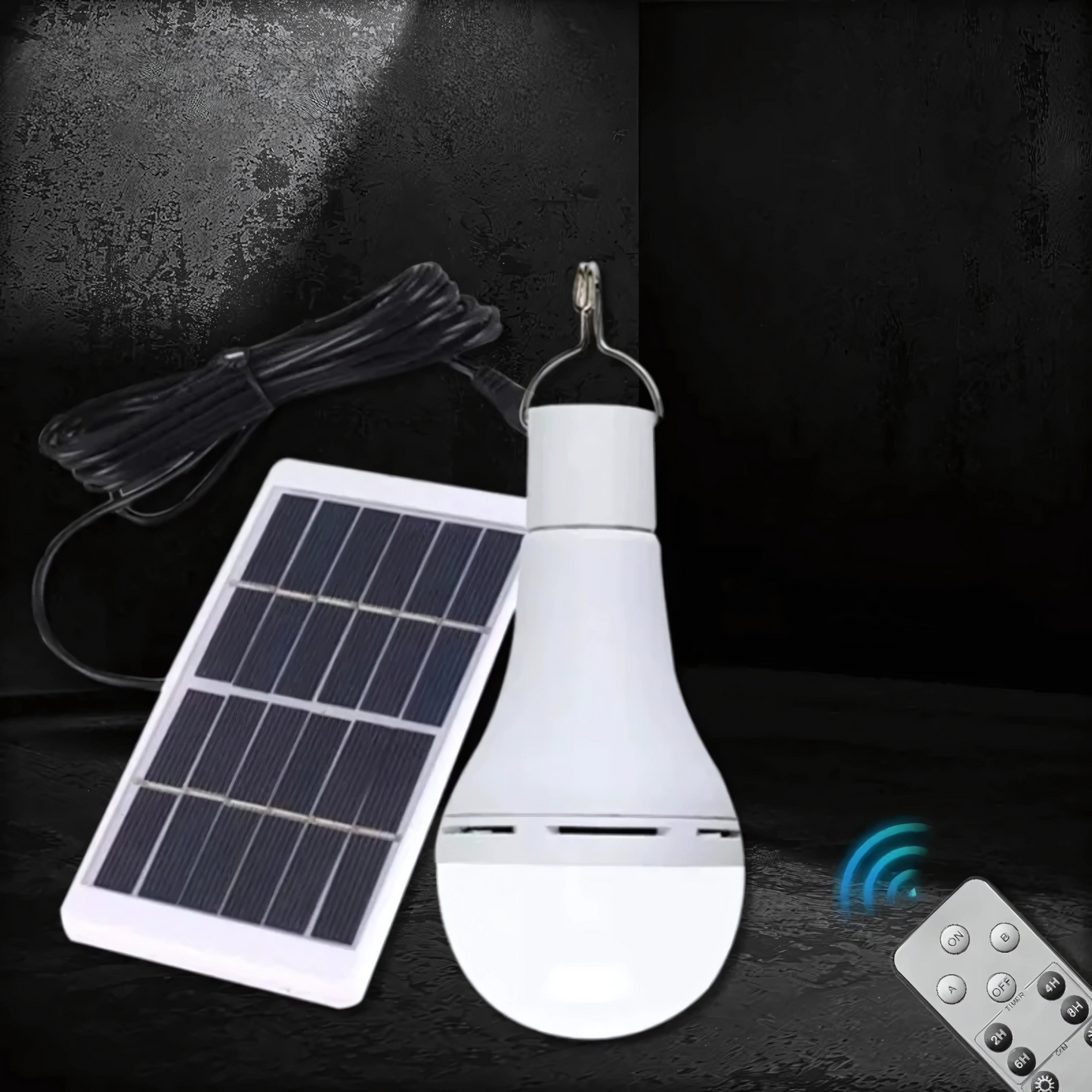 Lâmpada com Painel Carregador Solar Energy