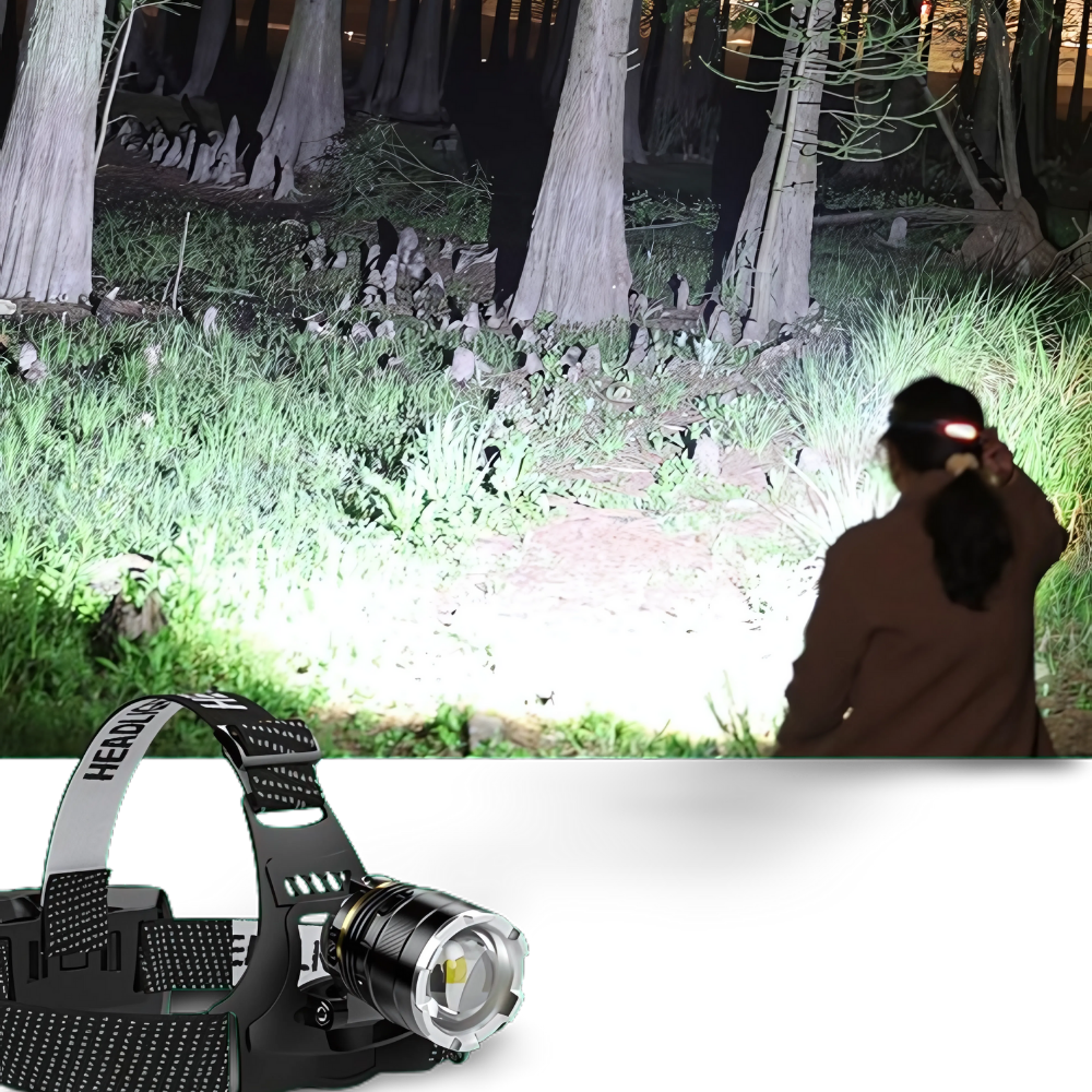 Lanterna de Cabeça Zoom Head Light [Acionamento Por Movimento]