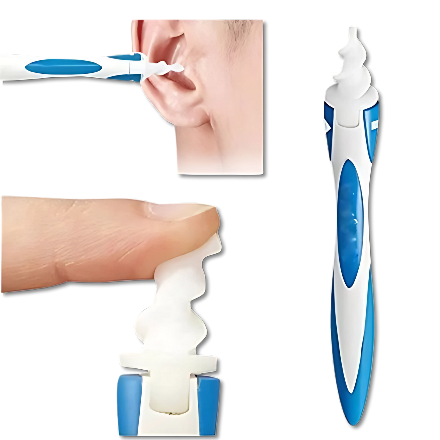 Limpador de Ouvido EarClean [Grátis Kit Com 16 Unidades de Silicone]