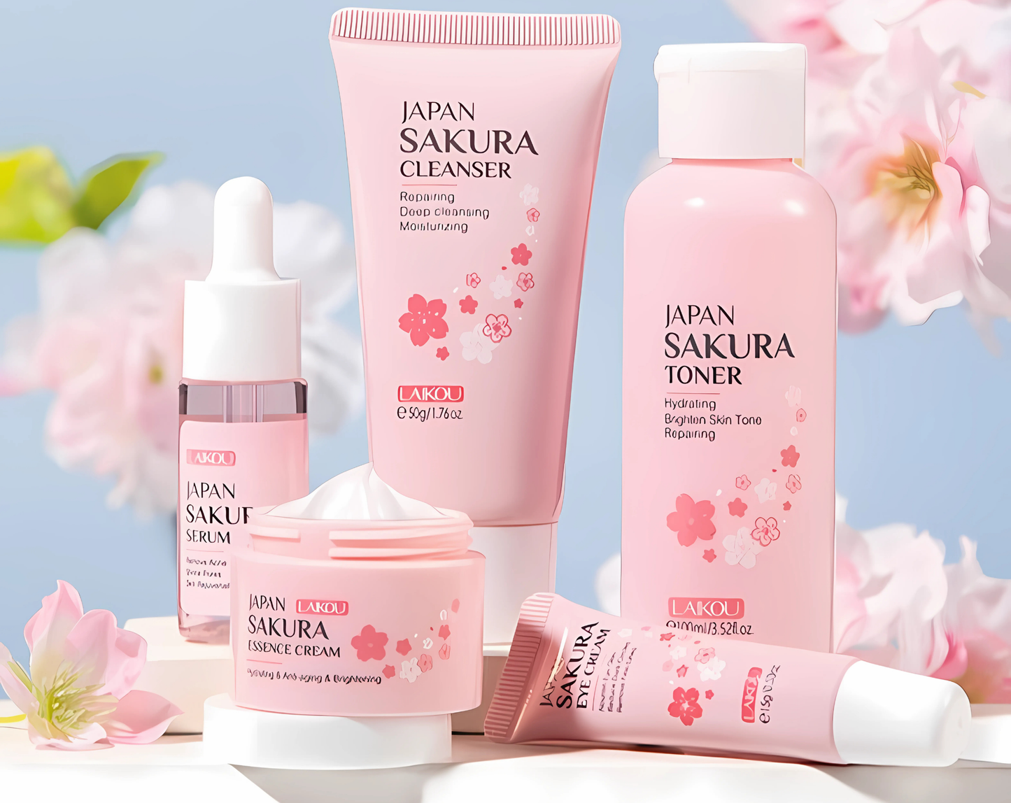 Kit Skin Care Facial Sakura [Kit com 5 Produtos]