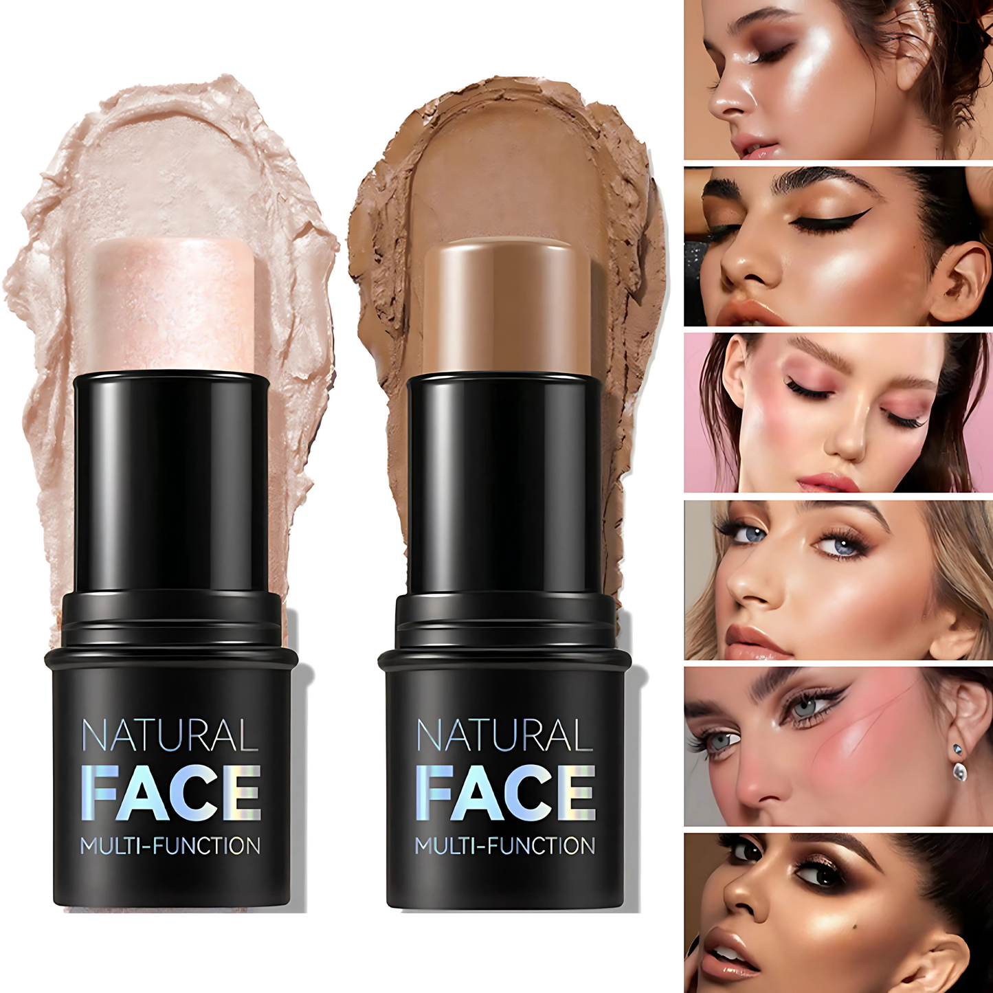Sticks Natural Face Blush 3D Pro [Kit com 6 Unidades]