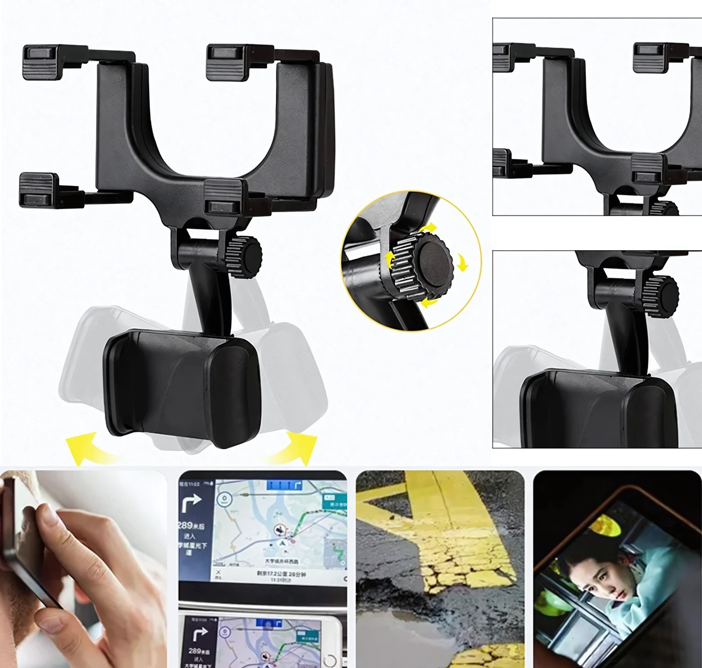 Suporte De Retrovisor Para Celular MirrorHold [Compre 1 e Leve2]
