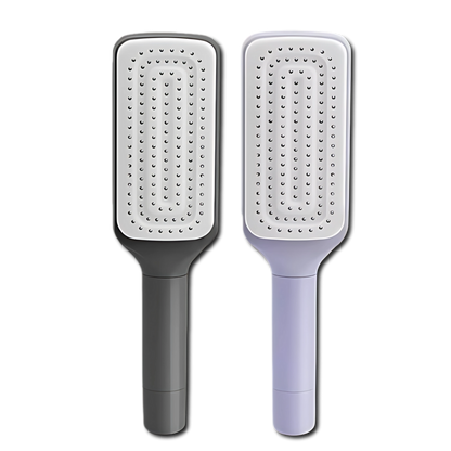 Escova de Cabelo Autolimpante Retátil Massager [Compre 1 e Leve 2]