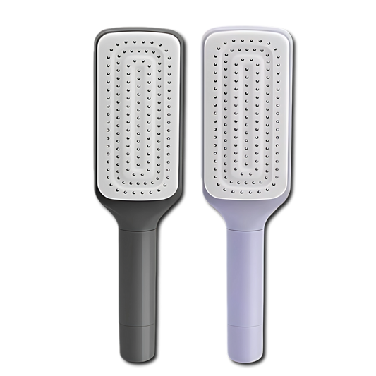 Escova de Cabelo Autolimpante Retátil Massager [Compre 1 e Leve 2]