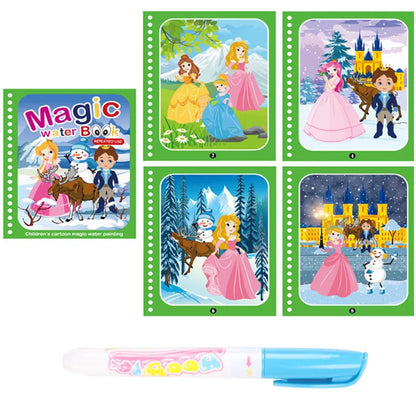 Livro Mágico Desenho com Água Magic Water  [BRINDE Caneta Magec Water]
