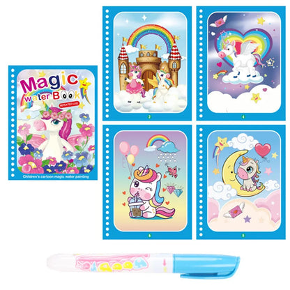 Livro Mágico Desenho com Água Magic Water  [BRINDE Caneta Magec Water]