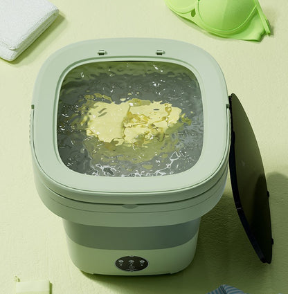 Mini Máquina de Lavar Portátil e Dobrável Washes Easily